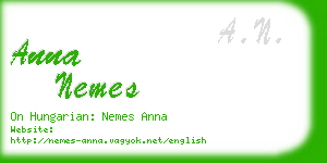 anna nemes business card